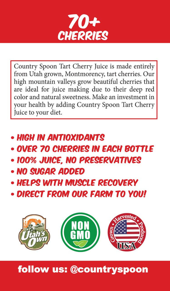 Country Spoon Tart Cherry Juice, 8 oz
